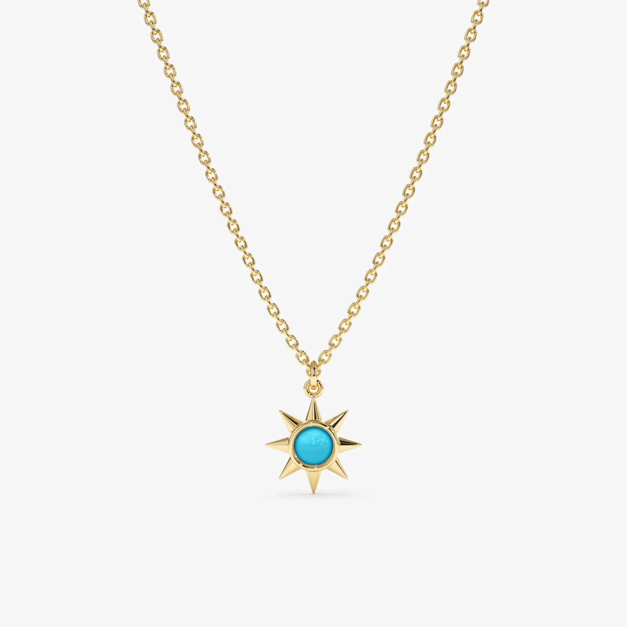 Turquoise Sun Necklace, Winona