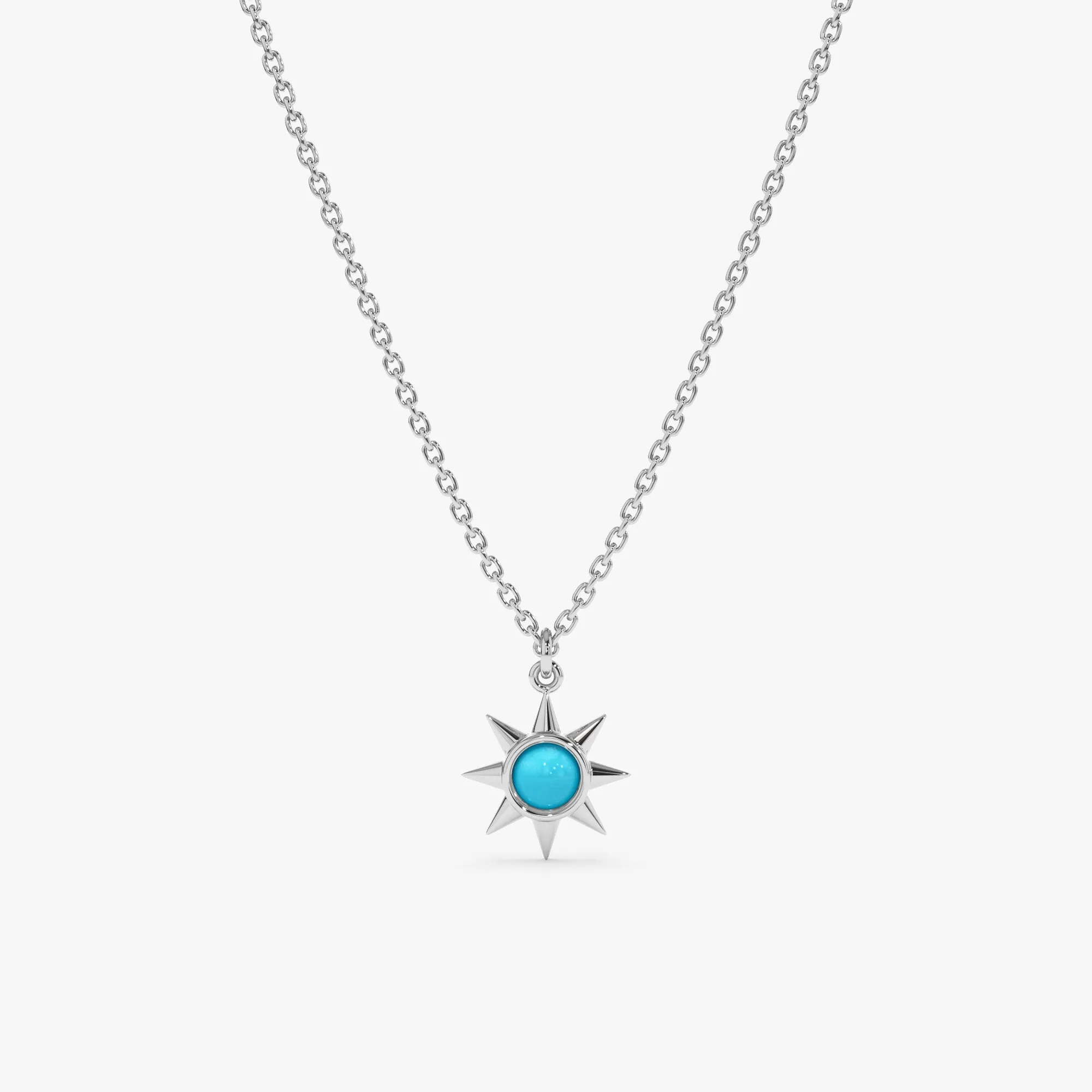 Turquoise Sun Necklace, Winona