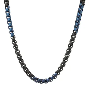 Two Tone Box Chain Necklace