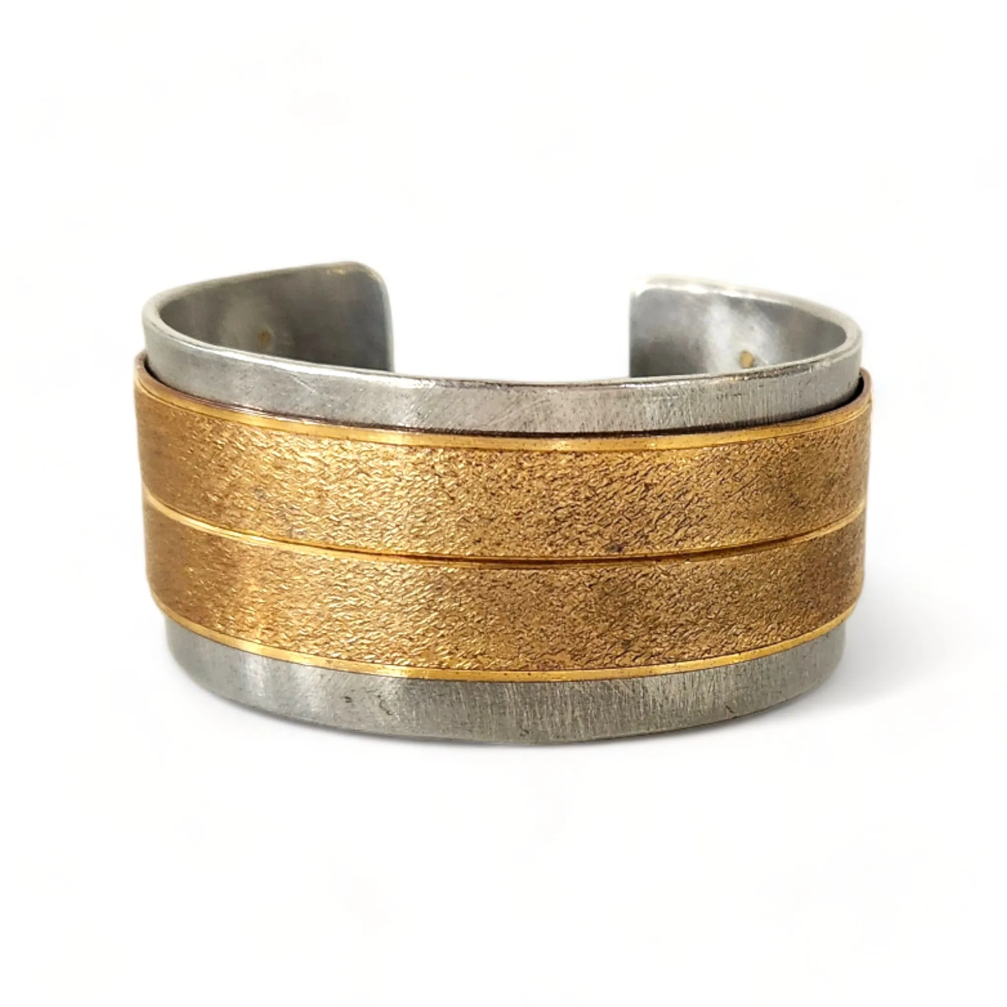 Two Toned Riveted Cuff