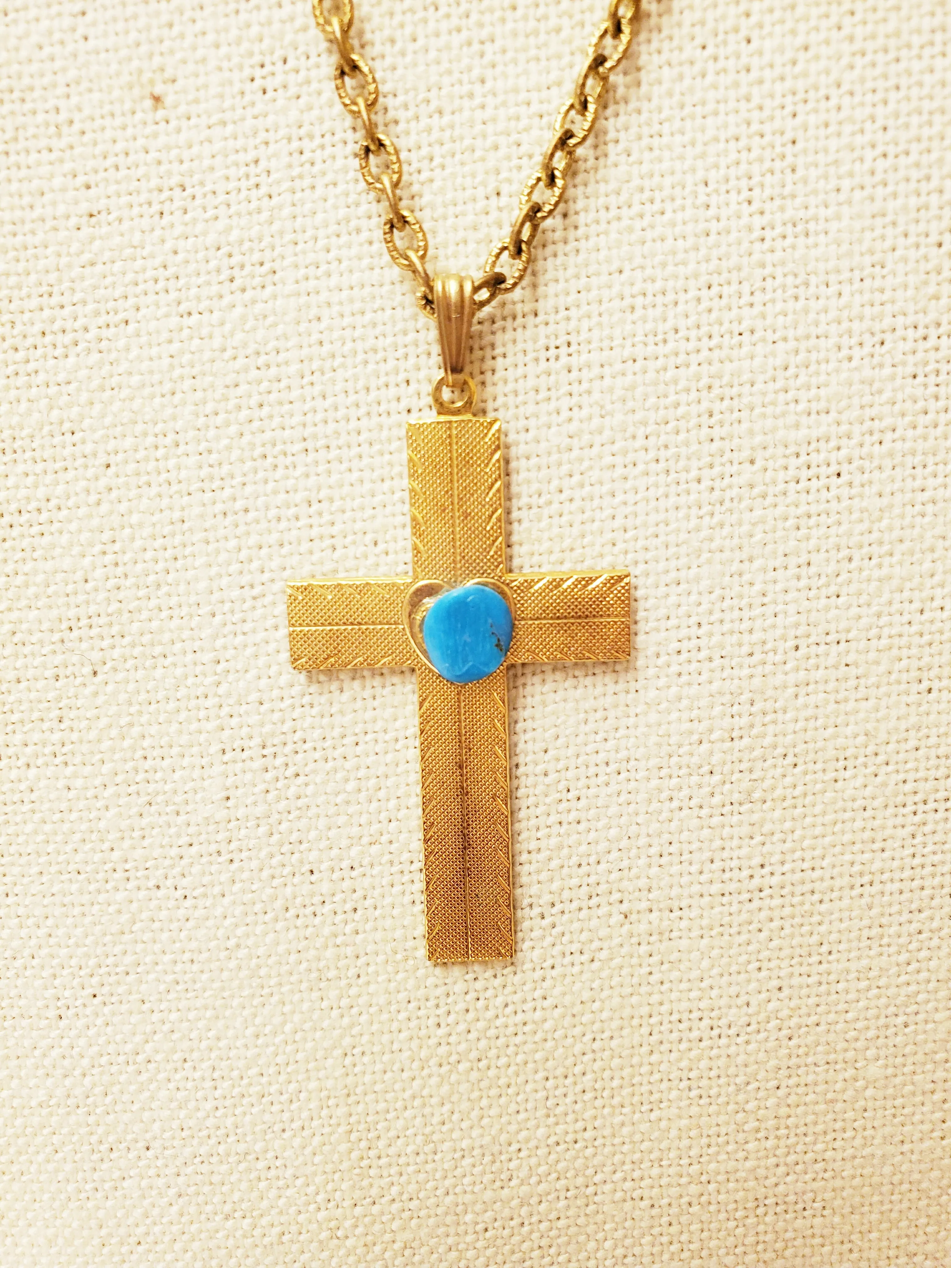 Vedazzling Cross Turk Necklace