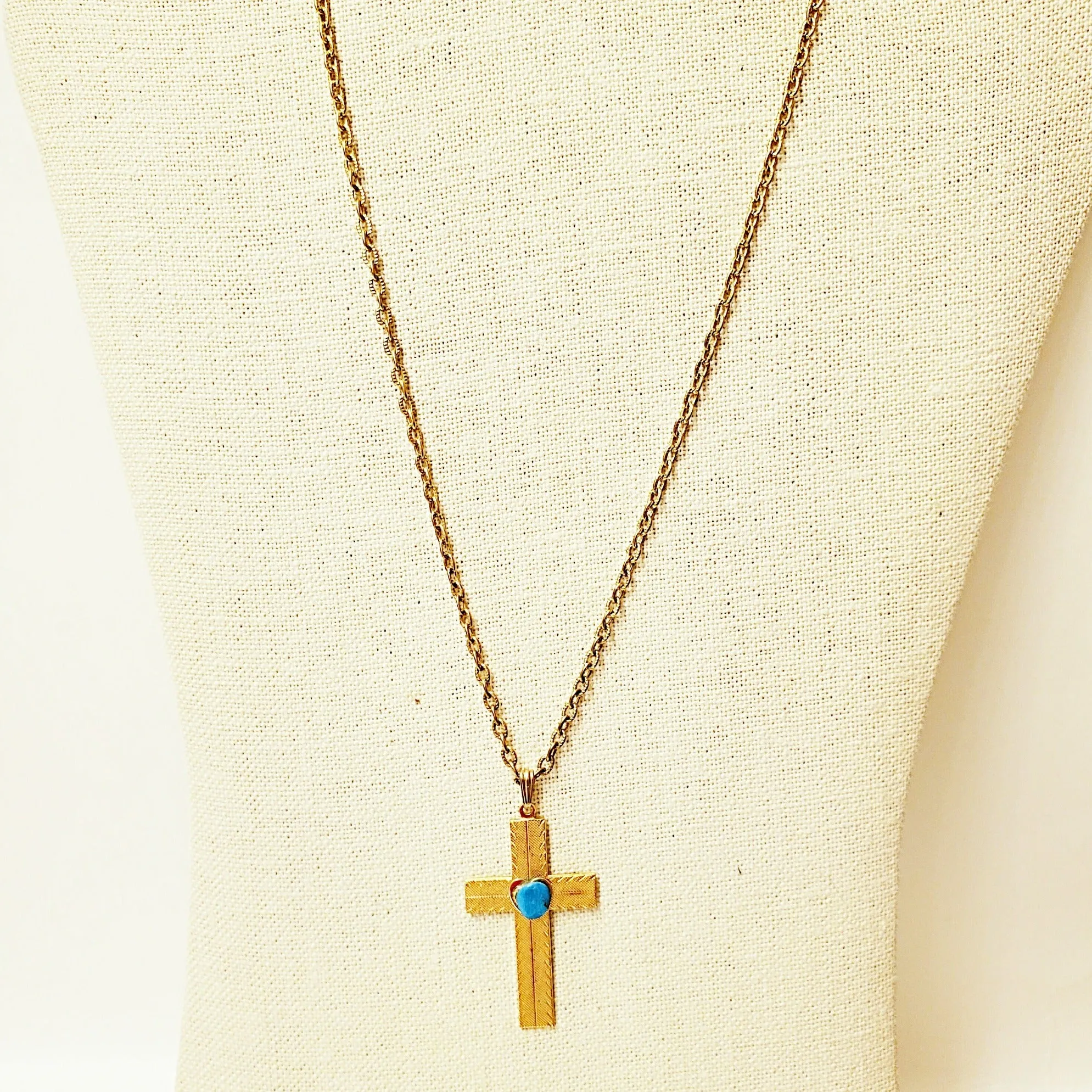 Vedazzling Cross Turk Necklace