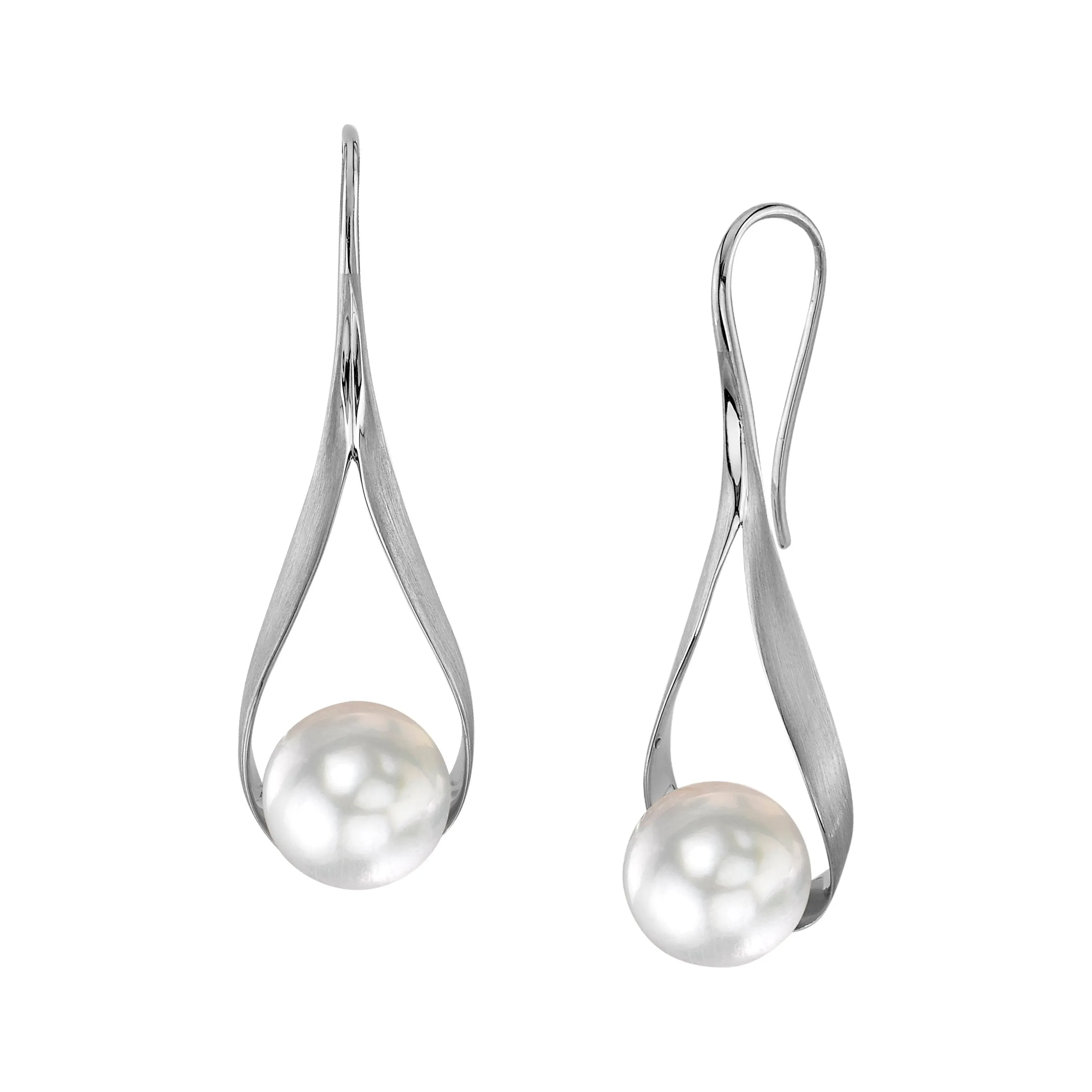 White South Sea Pearl Ceres Dangle Earrings