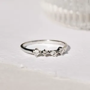 White Topaz Silver Ring - Ilse