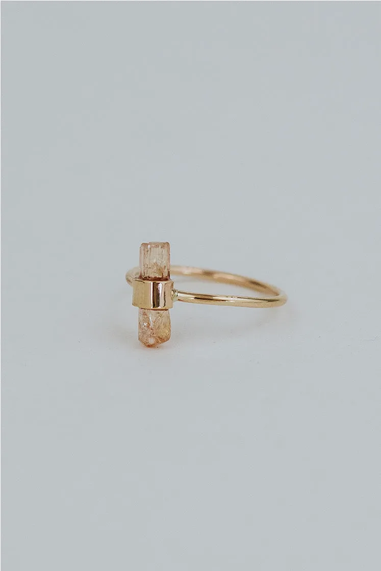 Wrapped Imperial Topaz Ring