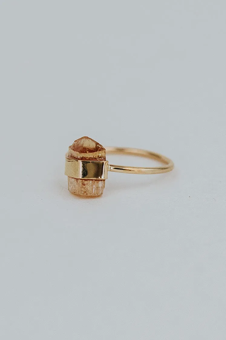 Wrapped Imperial Topaz Ring